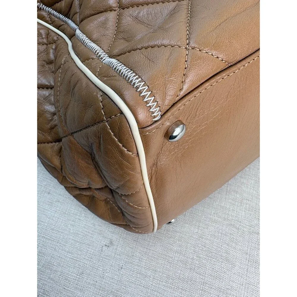 CHANEL Camel Aged Calfskin Reissue Shopping Tote Large SHW